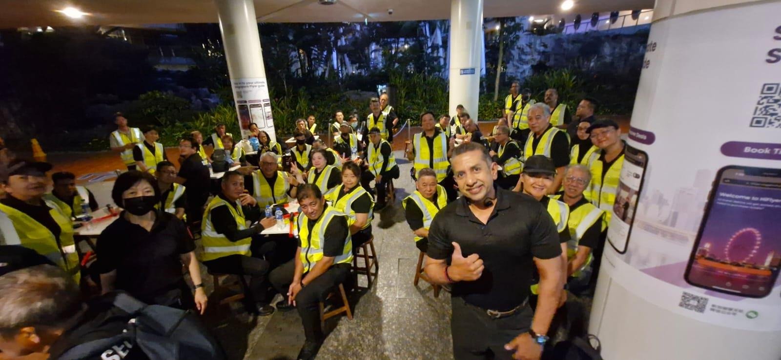 Security team managing crowd at GBB Music Festival concert