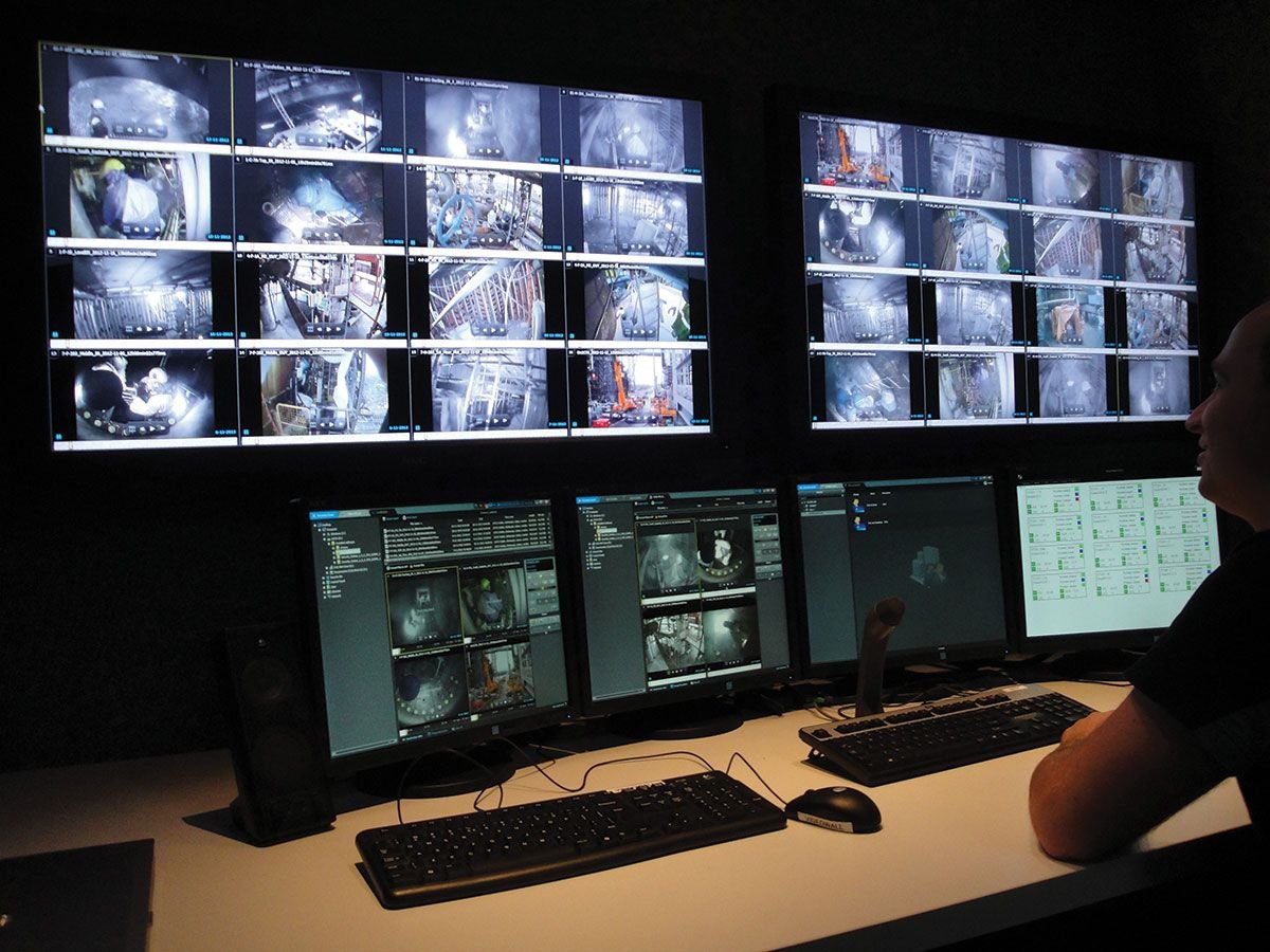 AI smart CCTV cameras installed at residential property